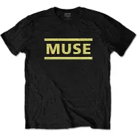Ginza.se Muse: Unisex T-Shirt/Yellow Logo (Black) (Small)