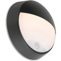 QAZQA Utomhusvägglampa svart inkl LED med rörelsedetektor IP54 - Hortus