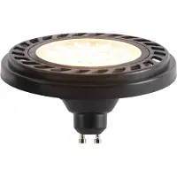 LUEDD GU10 Dimbar LED AR111 Svart 8W 600lm 2700K