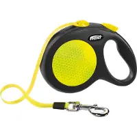 Flexi New Neon S M L Tape rullkoppel 5 meter