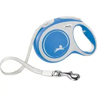 Flexi New COMFORT, Hund, Fleksibel hundesnor, Blå, Hvid, Band, 60 kg, L