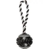 Flamingo Gladiator Curling Ball med rep för hund