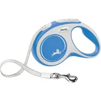 Flexi 4000498043530 hund- och kattesnor 5 m Blå, Hvid Nylon Fleksibel hundesnor