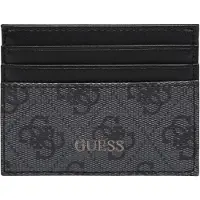 GUESS Vezzola läderkortfodral svart för män