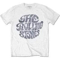 Ginza.se The Rolling Stones: Unisex T-Shirt/Vintage 70s Logo (White) (Small)