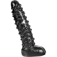 Dark Crystal All Black: Dark Crystal Dildo, 27 cm Svart