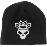 Ginza.se Five Finger Death Punch: Unisex Beanie Hat/Knuckle-Duster Logo & Skull (Black)