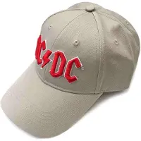 Ginza.se AC/DC: Unisex Baseball Cap/Red Logo (Sand)