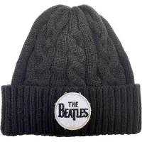 Ginza.se The Beatles: Unisex Beanie Hat/Drum Logo (Black) (Cable Knit)
