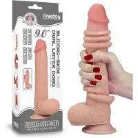 Lovetoy Sliding Skin Dual Layer Dong 9"