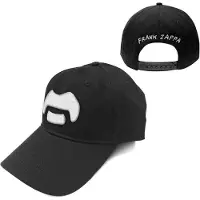 Ginza.se Frank Zappa: Unisex Baseball Cap/White Moustache (Black)