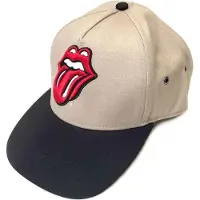Ginza.se The Rolling Stones: Unisex Snapback Cap/Classic Tongue (Black & Sand)