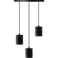 Calex svart retro pendel 3xE40 sockel