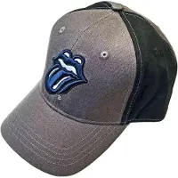 Ginza.se The Rolling Stones: Unisex Baseball Cap/Navy Tongue (Charcoal Grey & Black) (2-Tone)
