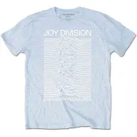 Ginza.se Joy Division: Unisex T-Shirt/Unknown Pleasures White On Blue (Light Blue) (Large)