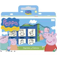 Multiprint Peppa Pig, Stämpelset för barn, 3 År, Giftfri, Multifärg