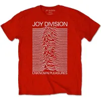 Ginza.se Joy Division: Unisex T-Shirt/Unknown Pleasures White On Red (Red) (Large)