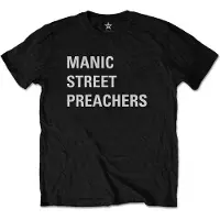 Ginza.se Manic Street Preachers: Unisex T-Shirt/Block Logo (Black) (Back Print) (XX-Large)