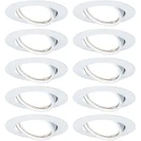 Paulmann Spotlights , Base, dimbara, Vit, Vardagsrum, Metall, Modern