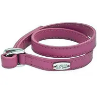 Brendo Beauty Guess Armband UBB21302 38cm Rosa Silber Leder Damen Schmuck