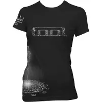 Ginza.se Tool: Ladies T-Shirt/Spectre Baby Doll (Black) (Wrap Around & Sleeve Print) (Small)