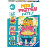 Ravensburger Pussel - 3x24 Delar - Mix &amp; Match - - One Size - Pussel