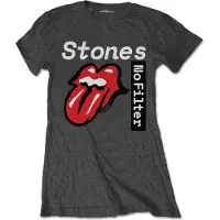 Ginza.se The Rolling Stones: Ladies T-Shirt/No Filter Text (Charcoal Grey) (Medium)
