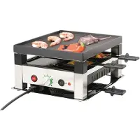 Solis 7611210977568, 4 personer, Rostfritt stål, Svart, Silver, Temperatur, Knappar, Rotations-, 1020 W