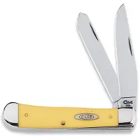 Case Knives Case Trapper Yellow Synthetic, 80161, 6254 SS pocket knife
