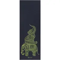 Gaiam Yogamatta 6 mm Svart Gul