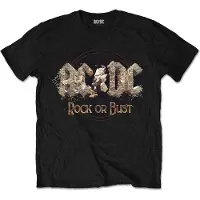 Ginza.se AC/DC: Unisex T-Shirt/Rock or Bust (Black) (Small)