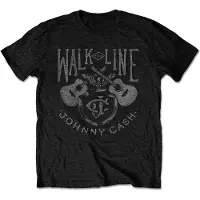 Ginza.se Johnny Cash: Unisex T-Shirt/Walk The Line (Black) (Small)