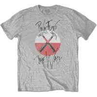 Ginza.se Pink Floyd: Unisex T-Shirt/The Wall Faded Hammers Logo (Grey) (Large)