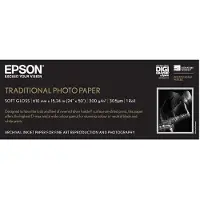 Epson Traditional Photo Paper - Rulle (61 cm x 15 m) - 300 g/m² - fotopapper - för SureColor SC-P10000, P20000, P6000, P7000, P7500, P8000, P9000, ...