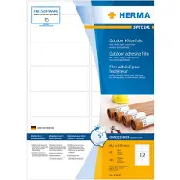 Herma 9538 Folieetiketter 99.1 x 42.3 mm Folie, matt Vit 480 st Extra starkt Laser, Laser, färg, Kopiator, Färgkopiator