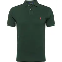 Ralph Lauren för män. 710795080018 Pikétröja med smal passform grön (S), Casual, Bomull, Kort ärm
