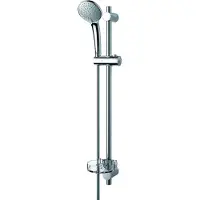 Ideal standard Børma Idealrain M3 duschset med 720 mm duschstång, Ø100 mm handdusch med 3 sprayfunktioner och 1,75 meter duschslang