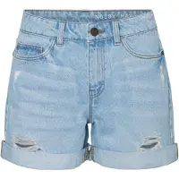 Noisy May Smiley Normal Waist Dest Vi062lb Korta Jeans