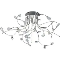 HELL LED taklampa Crystal, Förkromad / silver, Vardagsrum / matsal, Metall, Modern, LED-taklampa