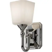 FEISS Vägglampa Concord, dimbar, Förkromad / silver, Badrum, Glas, Vägglampa, sänglampa, sänglampa vägg