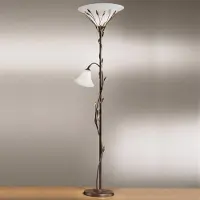 KÖGL Golvlampa CAMPANA, dimbar, Brun / rost, Vardagsrum / matsal, Metall, Lantlig / rustik, Golvlampa