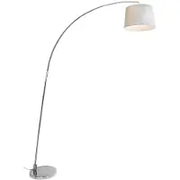 Aluminor Båglampa ARC, Vitt / opal, Vardagsrum / matsal, Golvlampa