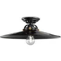 FERROLUCE Taklampa C105, dimbar, Svart, Vardagsrum / matsal, Keramik, Vintage, Taklampa