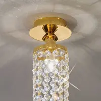 KOLARZ Kristall taklampa Charleston, dimbar, Mässing / guld, Vardagsrum / matsal, Metall, Taklampa