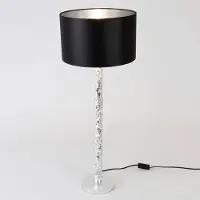 Holländer Design bordslampa Cancelliere Rotonda, Förkromad / silver, Vardagsrum / matsal, Textil / tyger / siden, Design, Bordslampa