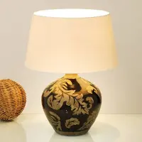 Holländer Bordslampa Toulouse, Svart, Vardagsrum / matsal, Keramik, Bordslampa