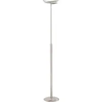 Highlight LED uplight golvlampa Sapporo, dimbar, Aluminium / grå / zink, Vardagsrum / matsal, Metall, Modern, LED-golvlampa