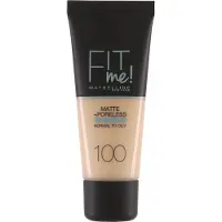 Maybelline Fit Me Matte + Poreless Foundation 100 Warm Ivory