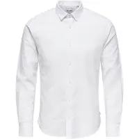 Only & Sons Skjorta 'ONSCaiden' vitmelerad