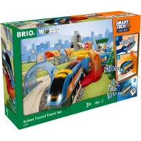BRIO Tågbana - Action Tunnel Travel Ställ in - 37 Delar 33972 - - One Size - Tåg